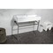 Kingston Brass 39 Porcelain Console Sink with Stainless Steel Legs 8 Centers, WhiteBrushed Nickel VPB3917W8ST - alternate 3